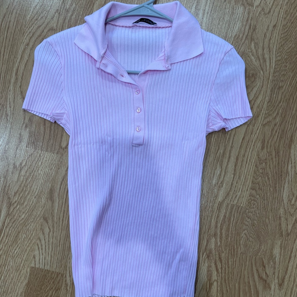 Pink Kids Polo Shirt